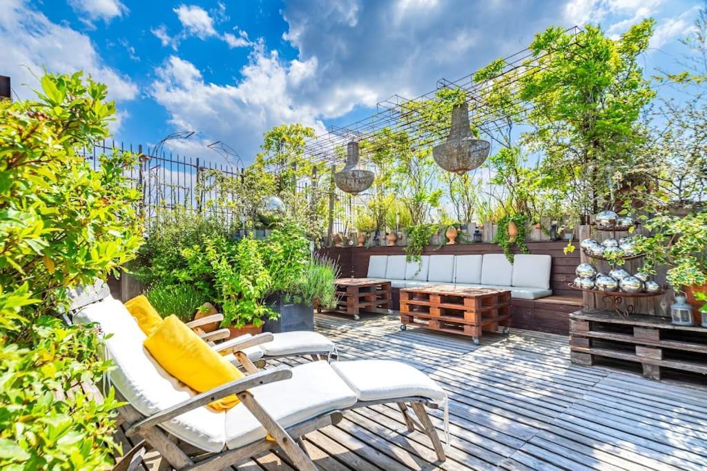 Superbe Duplex Paris-Rooftop Vue Panoramique Apartment Exterior photo